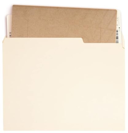Organizzatore di file - Cartella portadocumenti | Cartella portadocumenti con linguette tagliate a 1/3 | 100 pezzi adattabili per ufficio forniture per documenti organizzazione per casa, scuola, aula