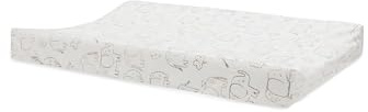 Jollein Housse de Matelas à Langer - Elephant Tales - 50x70cm - 100% Coton - Certifiée OEKO-TEX- Housse pour Matelas à Langer