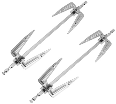 iplusmile 2 pezzi Forchette Rotanti per Pollo in Acciaio Resistente Forchette Bbq Resistenti per Arrosto Accessori Barbecue e Forno ad Alta Temperatura per Grigliate e Spiedo Casa