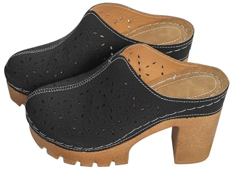 Sandales Femme Été Bout Fermé - Mules Plateforme Femme Confortable | Talon Bloc Sandale Polyvalente Sandalette Orthopédique Chaussure Retro Vintage Pour Marche Exterieur Sandalettes