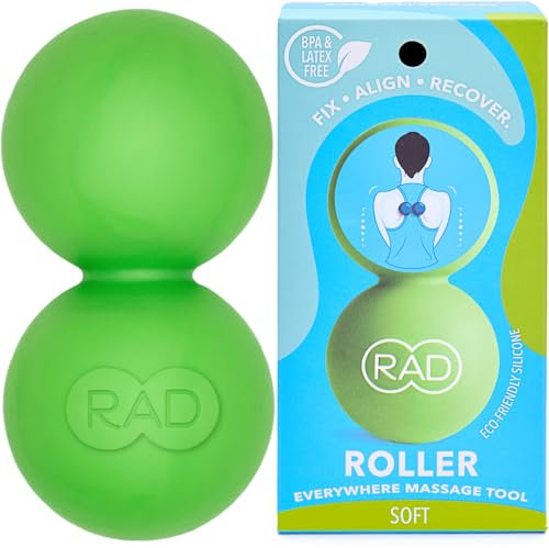 RAD Roller Weich I Premium Faszienball (Duoball) I Geringe Dichte I Selbstmassage, Beweglichkeit und Erholung