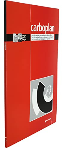 Grafoplás | Låda med 100 ark Carbon Paper För Skrivmaskin | Svart | 210x330mm | Carboplan