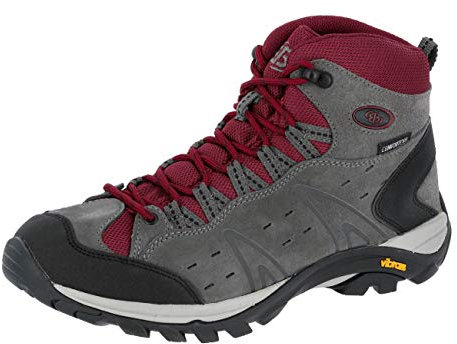 Brütting, Mount Bona High, Scarpe da Arrampicata Alta, Unisex - Adulto, Grigio Bordeaux, 42 EU
