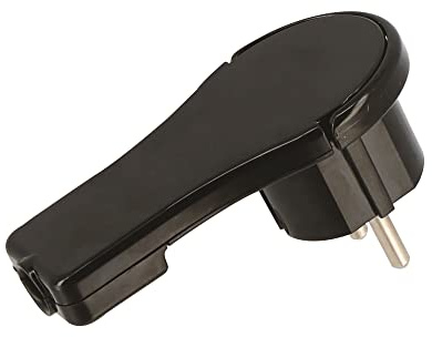 Enchufe Macho 16 A + Tierra Extra Plate Negro