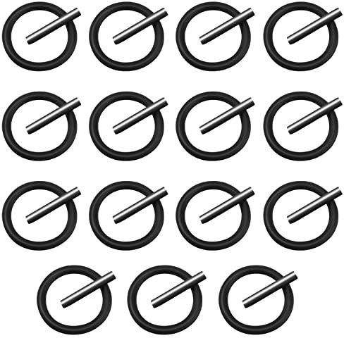 Dacitiery 30 Pcs Replacement Pin and O-Ring,4mm Impact Ring and 3x25mm Socket Pins for 1/2 Impact Socket Scaffolders for Impact Wrench, Pressure Washer (15 Pairs)
