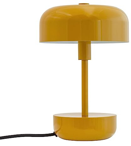 Dyberg Larsen Haipot Tischlampe Curry | Schreibtischlampe 17cm in Dänischen Design | Tischleuchte im retro und modernem Ausdruck | Leselampe für den Innen | Lampe ohne leuchtmittel G9/9W