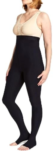 MARENA Lipedema Early-State Everyday Management Legging, 15-20mmHg Compression Black, X-Small