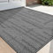 DEXI Fußmatte Innen 90 x 150 cm, rutschfest Schmutzfangmatte, absorbierend Fussmatte, dünn Türmatte Sauberlaufmatte für Hund, Eingang, Haustür & Flur, Hellgrau