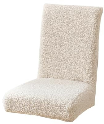 Morain Dicke Plüsch-Stuhlhülse, weich und warm für Herbst und Winter, ohne Armlehnen, Stuhlhusse für Esszimmer und Küche