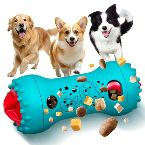 Kapetgo Interactive Dog Puzzle Toy,Dog Treat Dispenser with Scent-Release | Adjustable Slow Feeder，Funny Puzzle Toy Reduce Boredom Improve IQ Keeps Dogs Busy, for Small Medium Large Dogs