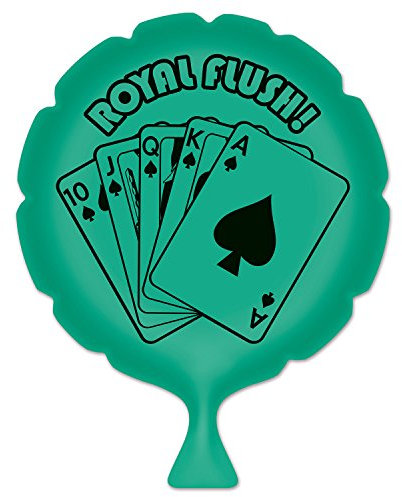 Beistle 54259 Royal Flush Furzkissen, Nicht zutreffend, grün/schwarz