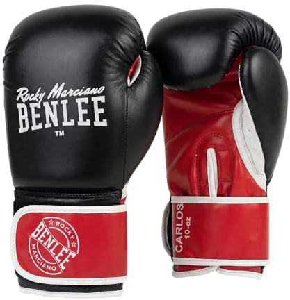 Ben Lee Rocky Marciano Carlos Gants de Boxe 14 oz (41 cl) Noir/Rouge/Blanc