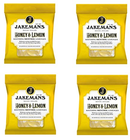 Jakeman's Jakemans Lozenges Honey & Lemon Menthol (Pack of 4)