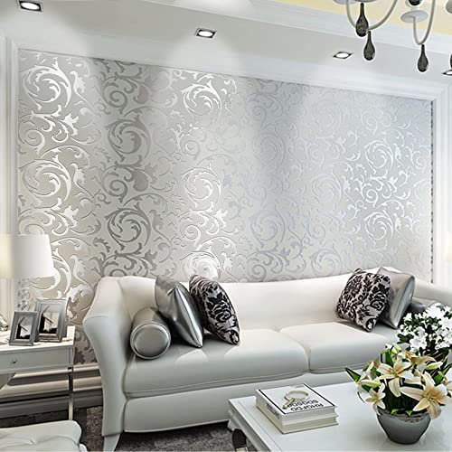 EBTOOLS Papier Peint, Baroque Décoration Murale DIY Papier Peint Magnifique Rouleau de Papier Peint Fond d'écran Décoratif à Coller Imperméable pour Chambre Salon Bureau 53cm x 10m