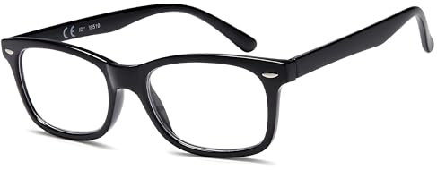 NEW VISION Gafas Presbicia Hombre, Gafas Lectura Iman, Estilo CláSico, Marcos Ligeros, ProteccióN UV400 Gafas De Lectura, Gafas Para Ordenador Hombre Mujer NV056(+2.00, Negro)