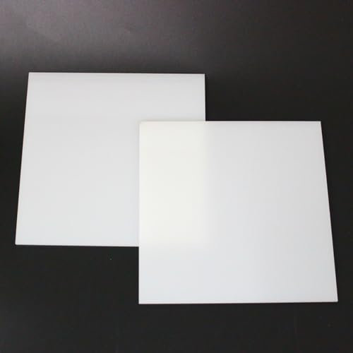 AtHaus® Plaque acrylique opale blanche 5 mm | Découpe sur mesure | Effet verre dépoli pour meubles, décoration et projets créatifs: 300 x 200 mm