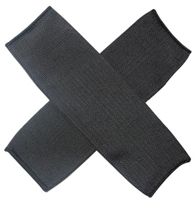 MEMOFYND Par de Brazos Resistentes a Cortes y Calor, Mangas Protectoras (Negro)