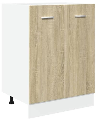 vidaXL Schubunterschrank Lyon Sonoma-Eiche 40x46x81,5 cm Holzwerkstoff