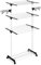 Massido Wäscheständer Turm Mit Rollen Ausziehbar Platzsparend Wäscheturm Wäscheflügeltrockner Wäschetrockner Ständer Stabiler Standtrockner Trockenfläche 15 M Delia 156 x 58,5 x 76 cm