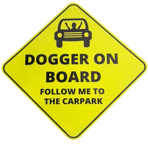 Bumper Stickers Funny Novelty Car Prank Item Gift Baby On Board Window Xmas Idea Present for Him Boyfriend Men Man Adult Secret Santa Stocking Filler Practical Joke April Fools (Dogger ON Board)