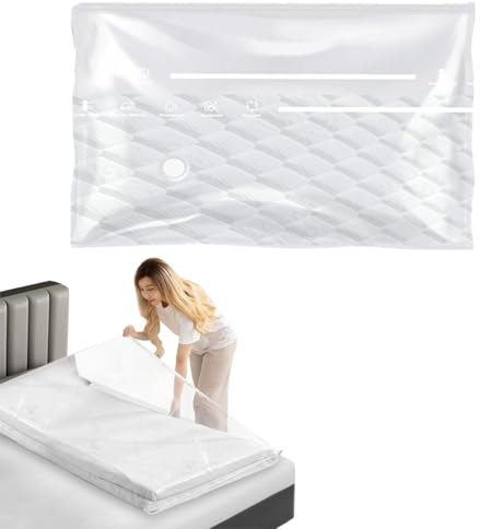 Sacco sottovuoto per Materasso, Sottovuoto Piumoni, Protezione Per Materasso, riutilizzabili Spazio Di Risparmi, Compressione e stoccaggio per traslochi e ritorni, 100 * 180cm