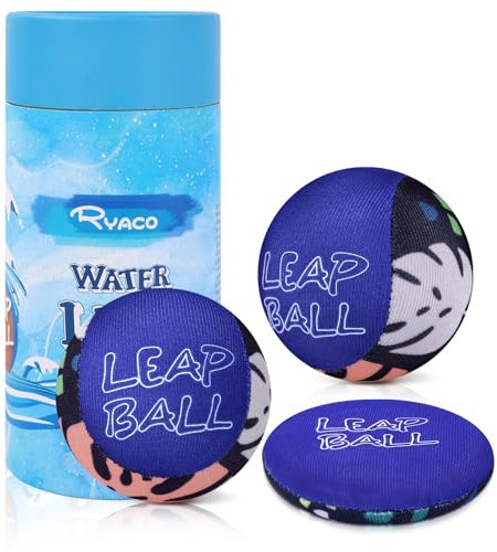 Ryaco Lot de 3 balles d'eau rebondissantes pour enfants et adultes - Jouet aquatique pour piscine et mer - Ballon d'eau pour enfants et petits ballons de plage en néoprène
