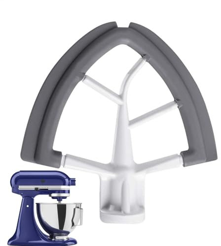 Frusta con bordo flessibile, strumento di ricambio per frullatore da cucina, con bordo in silicone, accessorio per mixer , frusta piatta, con bordo in silicone