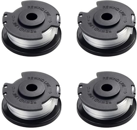 SUCANY Spulenschneidere Für Einhell GE-CT 18/28 Li,Nylon Rasentrimmer-Ersatzfadenspulefür Einhell Akku-Rasentrimmer GE-CT 18/28 Li,GE-CT 18/28 Li TC und GE-CT 18/260 Li (4 Ersatzspulen)