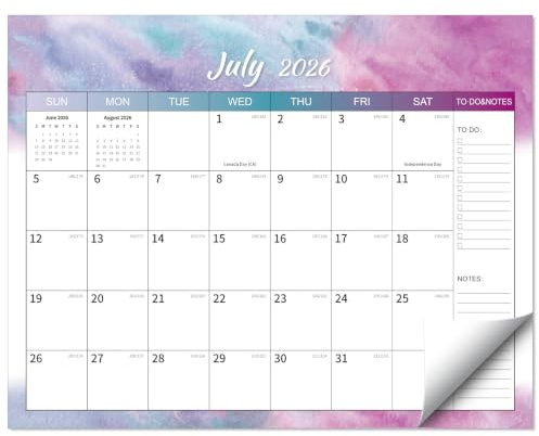 2026 Calendar -, Magnetic Calendar for Refrigerator– Fridge Calendars Runs from January 2026 to June 2027, Colorful Monthly Organizer for Home & Office, 15x12