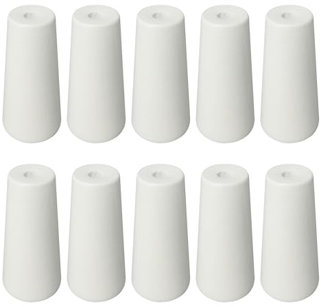 Pomelli Per Cordini In Legno 10 Pezzi Pomelli per Tendaggi Cordino Accessori per Tende Interni,Bianco