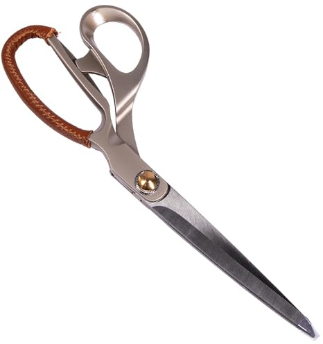 Pinking Shears for Fabric Cutting, Zig Zag Lace Scissors for Wig Sewing Dog-Tooth Serrated Miter Shears (CR009 Sewing Shears)