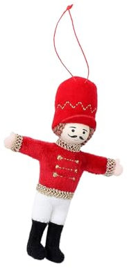 KieTeiiK Tessuto Fatto A Mano Nazione Nut Cracker Ornamenti Sospesi Decorazioni per Le Vacanze per Decori Personalizzabili in Tessuto Personalizzabile Decorazioni Natalizie