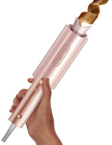Arricciacapelli Automatico Professionale - Ferro Arricciacapelli Automatico per Grandi Ricci 32mm TYMO Curlpro Plus Beach Waves Piastra Boccoli per Lunghi Capelli Hair Curler Anti-Scaldatura Oro Rosa