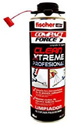 FISCHER, Espuma poliuretano ignifuga para pistola con cánula, aislamiento térmico antiincendios, Bote 500 ml, El embalaje puede variar