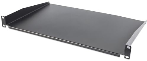 Intellinet 19 Inch Cantilever Shelf, 1U, Shelf Depth 350 mm, Non-Vented, Black