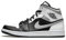 Nike Jordan 1 Mid White Shadow., Schwarz (schwarz), 46 EU