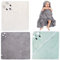 Molbory Baby Kapuzenbadetuch: 3 Stücke Babyhandtuch mit Kapuze Baby Badetuch Badehandtuch Kapuzenhandtuch Baby Waschlappen Weich 80 x 80 cm Kuscheliges Handtuch Für Babys und Kleinkinder ab 0+