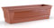 Plastard Blumenkasten 80 cm lang Farbe Terrakotta Pflanzkasten, Balkonkasten, Blumenkübel aus witterungsbeständigen Kunststoff für Garten und Balkon