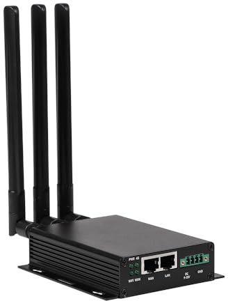 GL-X300B (Collie) 4G LTE VPN Industrial Wireless Gateway, Antena Externa de Banda Completa 4G, Hardware Vigilante, cifrado DNS, Solo 2,4 GHz (RS485)