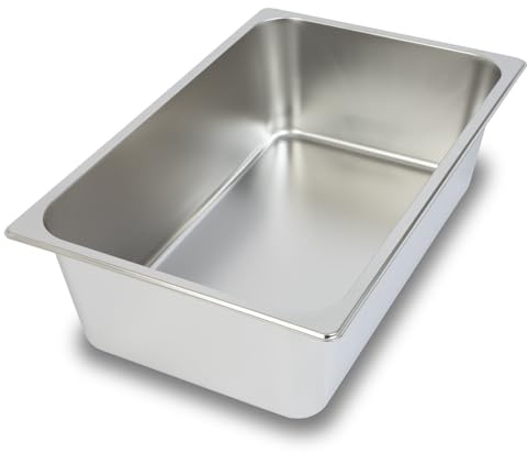 vertes Contenitore GN 1/1 Gastro Norm Gastronorm (acciaio inox, profondità 150 mm, igienico, inossidabile, resistente ai graffi, resistente alle temperature da -40° a +300°C, per Bain Marie)