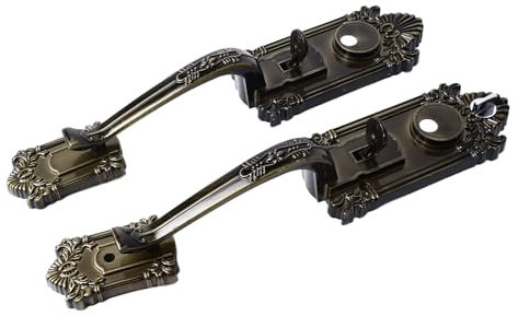 YWBL-WH Lock della Maniglia della Porta in Stile Europeo Vintage con Prestazioni Antifurto per Porte Antifurto Vecchio Stile, Protezione della Sicurezza Familiare e Manopole