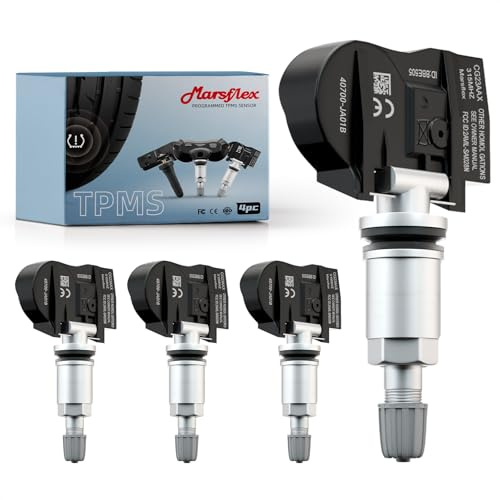 Marsflex TPMS Tire Pressure Sensor - Fit for Nissan GT-R Altima Infiniti FX QX56, Tire Pressure Monitoring System 315MHz Set of 4, OE 40700-1AA0B 40700-1AA0C 40700-3AN0A 40700-JA01B