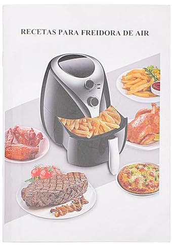ifundom Ricettario per Friggitrice ad Aria Ricette Inglesi, Libro di Cucina Cartaceo Resistente per Uso Domestico, Forniture per Friggitrice ad Aria Informazioni Nutrizionali Integrate