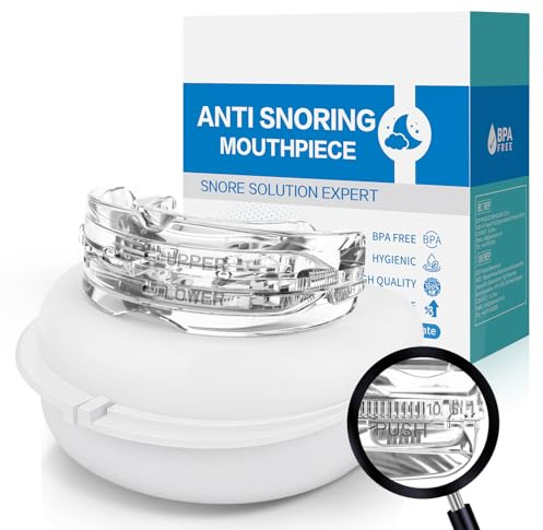 Anti Ronflement Orthese Inodore et Confortable Efficace Adapté Aux Hommes et Aux Femmes Ronflent Réutilisable (Transparent)