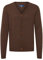 Blend BHLennard Herren Strickjacke Cardigan Feinstrick mit V-Ausschnitt Knopfleiste Baumwollmischung Regular fit, Größe:XL, Farbe:Mocca Mix (70816)