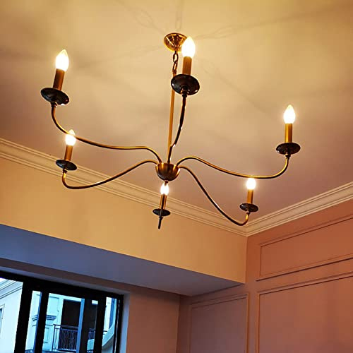 LED Chandeliers, Chinese Style Outdoor Chandelier, Waterproof Courtyard Corridor Pavilion Droplight, Gallery Pavilion Sun Room Pendent, Villa Roof Ceiling Lamp,for Bedroom,Dining Room, Girls Room, Fo