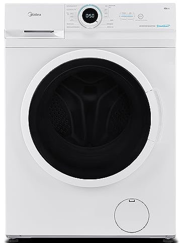 Midea MF100W70B-14A Waschmaschine /7kg / 1400 (U/min) /AquaStop/Nachlegefunktion/Eco-Wäsche/Unwuchtkontrolle/Mengenautomatik /15 Programme