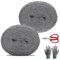 Premium Wire Wool Mice 2 Rolls 22f (6.7 Meter) - Ultra-Fine 0000 Steel Wool for Cleaning, Polishing & Surface Preparation with Scissors and Glove