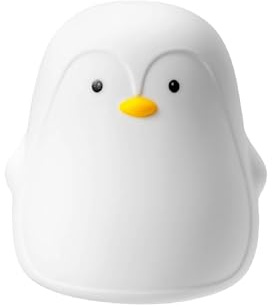 Nuby Penguin Baby Night Light – Rechargeable | Touch Light | Lightweight & Portable