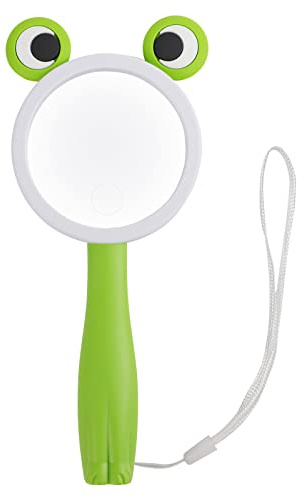 Loupe de Lecture 5X 10X pour Enfants Loupe Grossissante à Main 75mm Loupe De Dessin Animé Loupe Portable avec Cordon pour Lecture Livres Scientifiques Journaux Insectes Loisirs